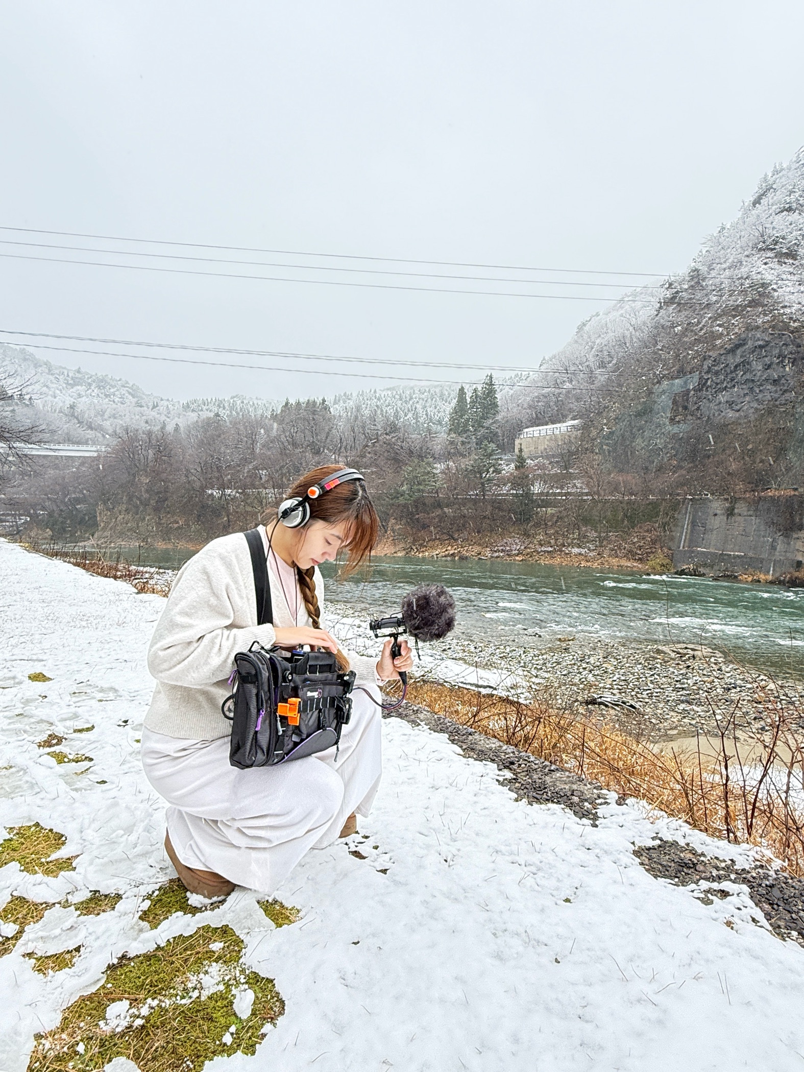 Field recording in Arakawa, Japan